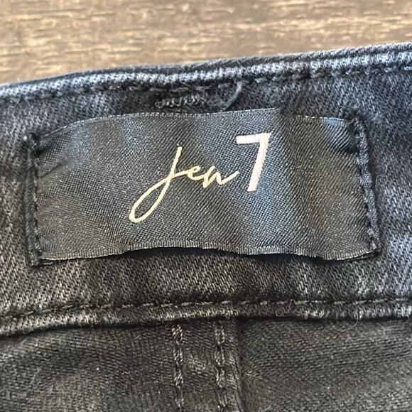 JEN7 by 7 For All Mankind Women's Ankle Skinny Jean Black Wash Size 8P - Picture 7 of 10